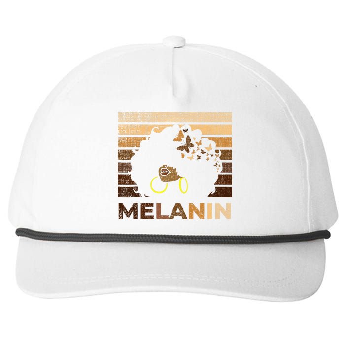 Black Strong Women Afro Love Melanin African Girl Snapback Five-Panel Rope Hat