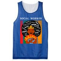 Black Social Worker Queen Black History Month Melanin Cute Gift Mesh Reversible Basketball Jersey Tank