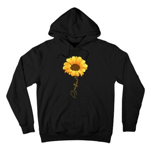 Beautiful Sunflower With Lettering Sunflower For Women Hoodie