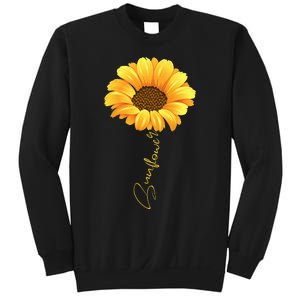 Beautiful Sunflower With Lettering Sunflower For Women Sweatshirt