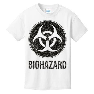 Biohazard Symbol Warning Sign Biological Hazard Toxic Virus Kids T-Shirt