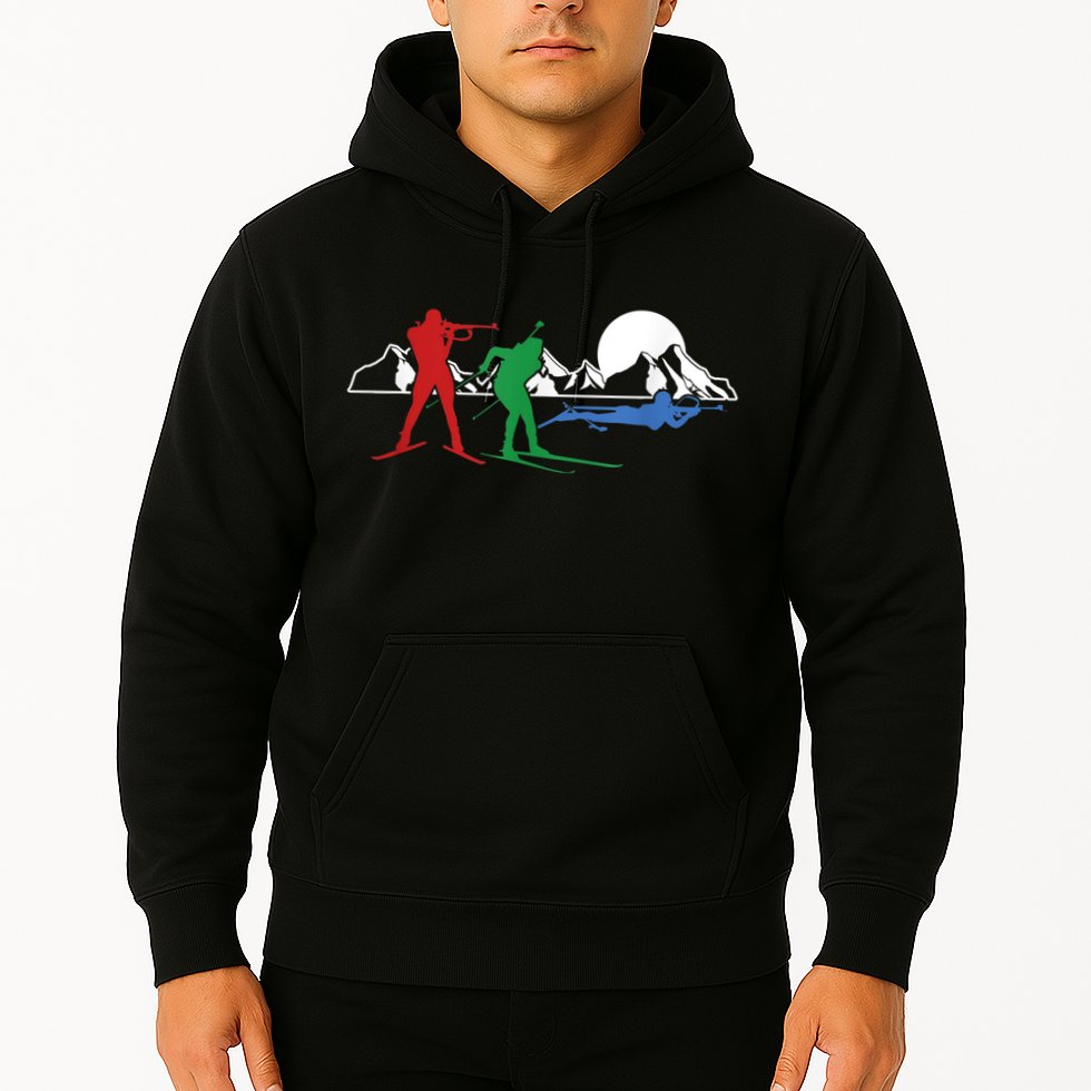 Biathlon Ski Winter Sports Cross Country Skiing Snow Hoodie