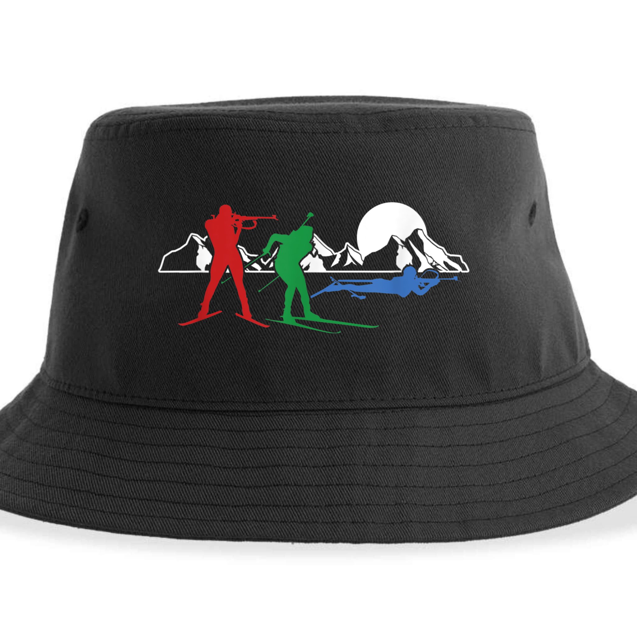 Biathlon Ski Winter Sports Cross Country Skiing Snow Sustainable Bucket Hat