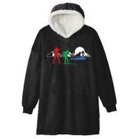 Biathlon Ski Winter Sports Cross Country Skiing Snow Hooded Wearable Blanket