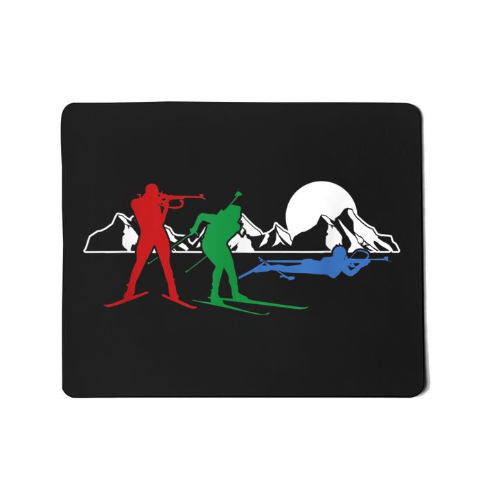 Biathlon Ski Winter Sports Cross Country Skiing Snow Mousepad