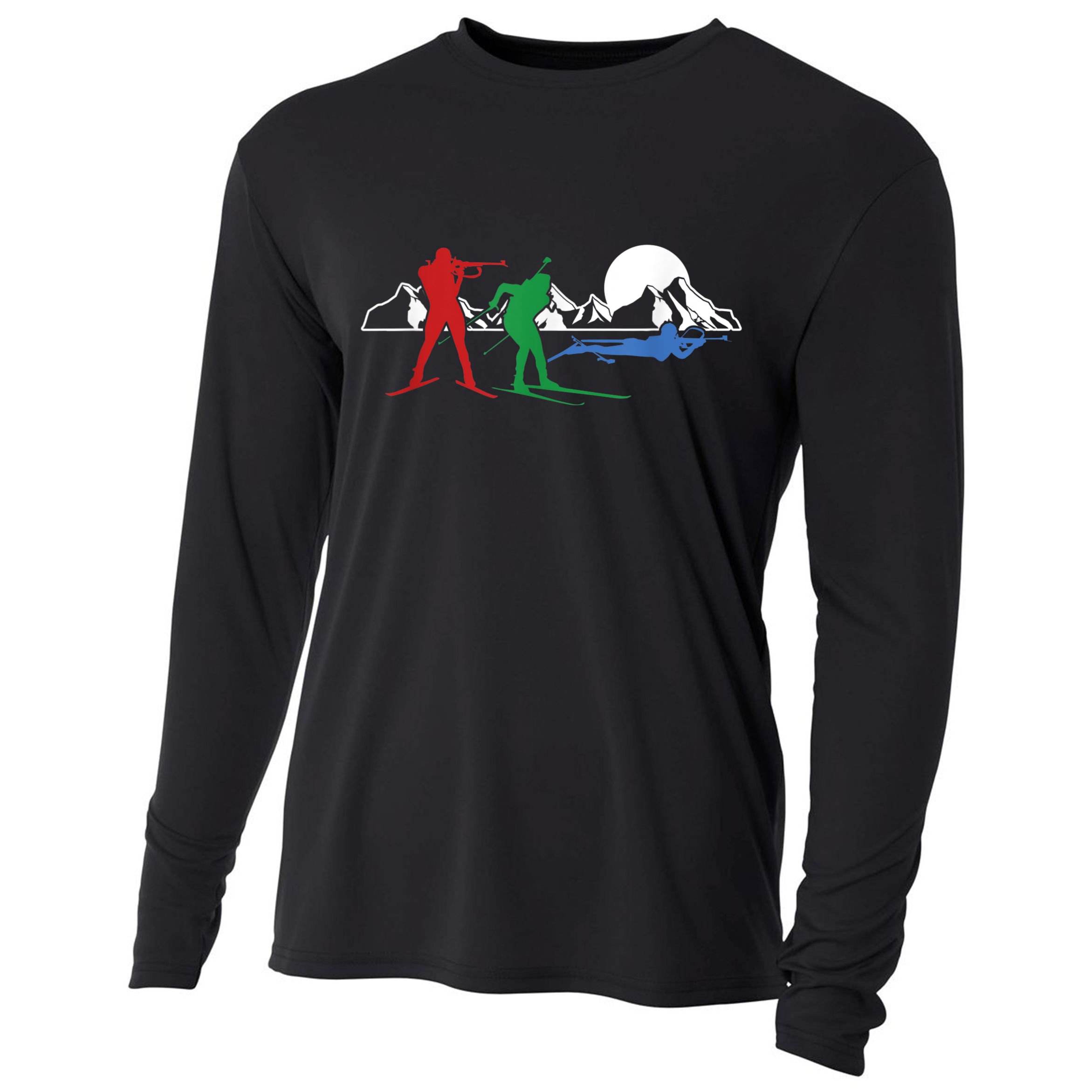 Biathlon Ski Winter Sports Cross Country Skiing Snow Cooling Performance Long Sleeve Crew