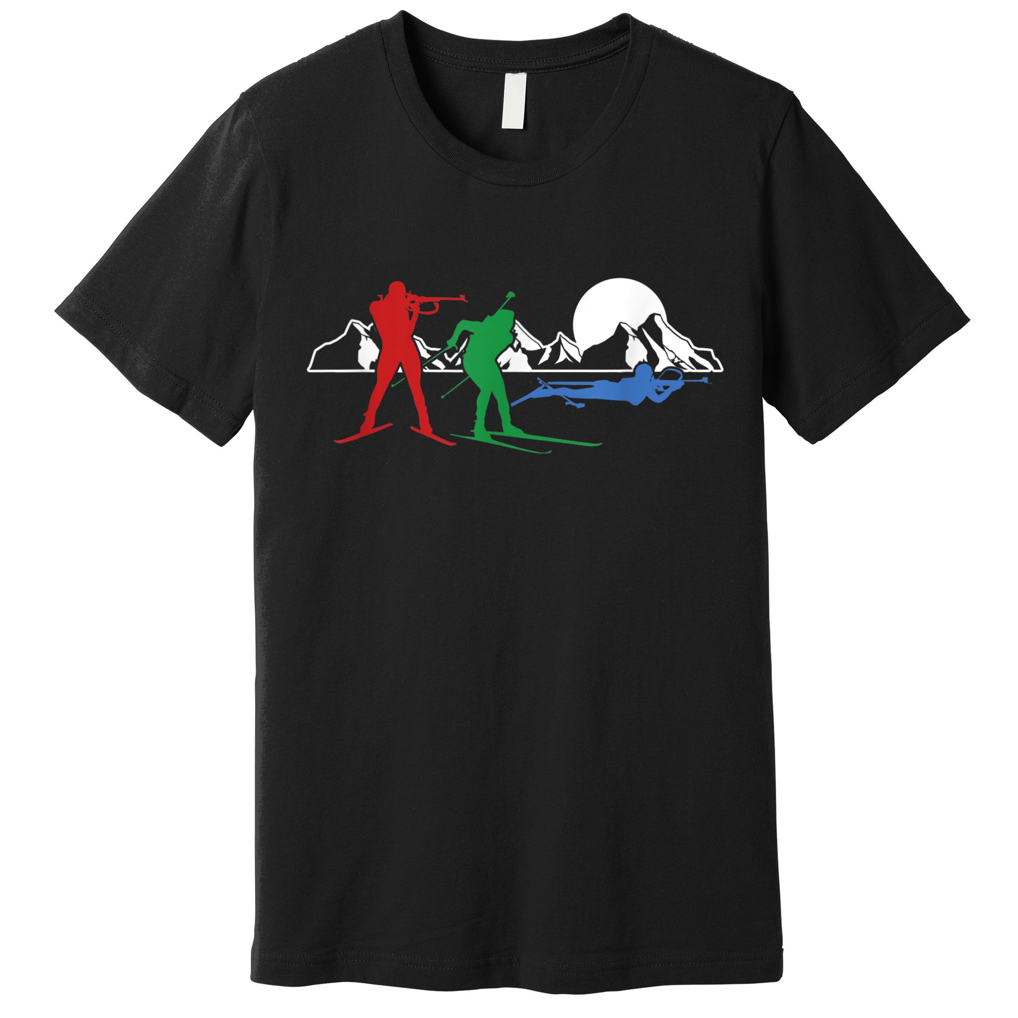 Biathlon Ski Winter Sports Cross Country Skiing Snow Premium T-Shirt