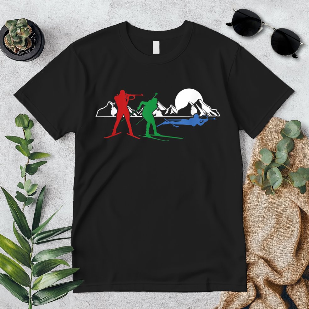 Biathlon Ski Winter Sports Cross Country Skiing Snow Premium T-Shirt