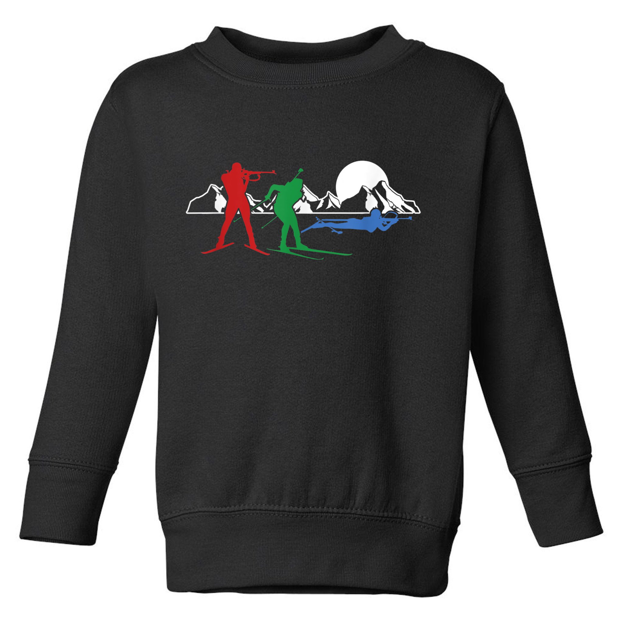 Biathlon Ski Winter Sports Cross Country Skiing Snow Toddler Sweatshirt