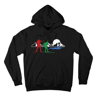 Biathlon Ski Winter Sports Cross Country Skiing Snow Tall Hoodie