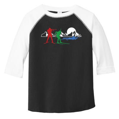 Biathlon Ski Winter Sports Cross Country Skiing Snow Toddler Fine Jersey T-Shirt