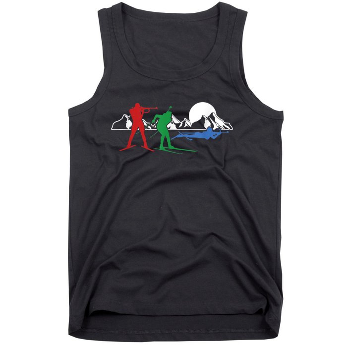 Biathlon Ski Winter Sports Cross Country Skiing Snow Tank Top