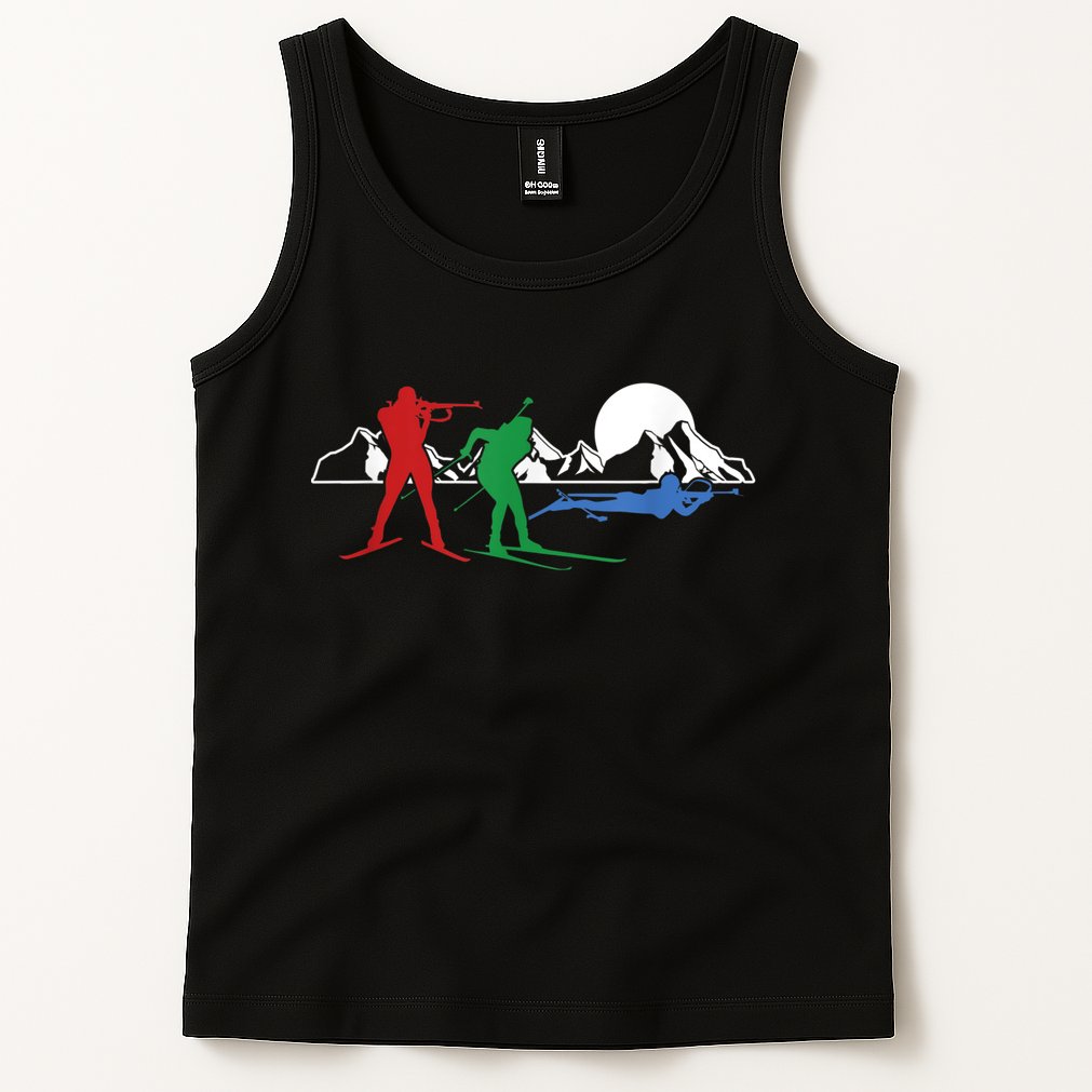 Biathlon Ski Winter Sports Cross Country Skiing Snow Tank Top