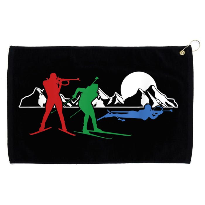 Biathlon Ski Winter Sports Cross Country Skiing Snow Grommeted Golf Towel