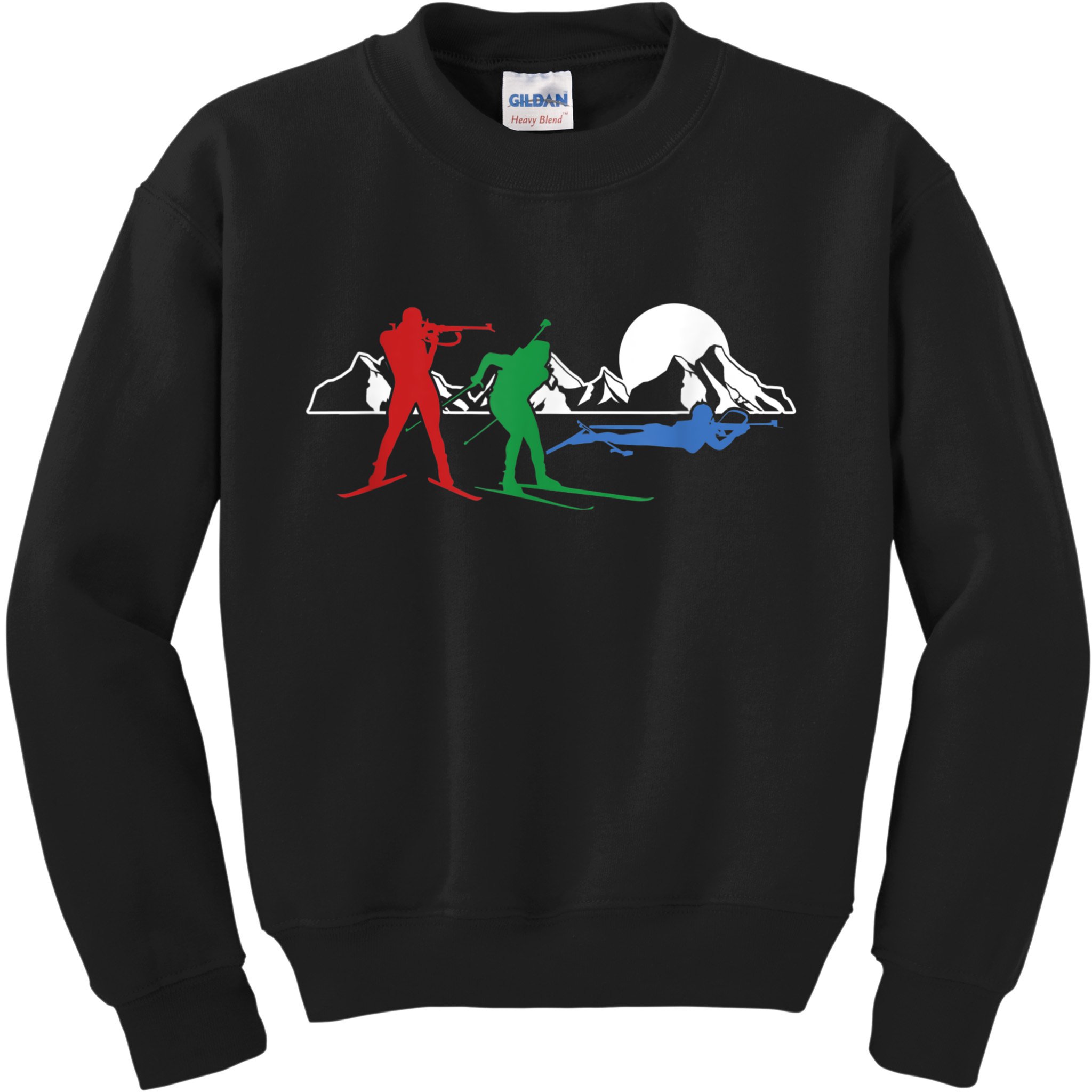 Biathlon Ski Winter Sports Cross Country Skiing Snow Kids Sweatshirt