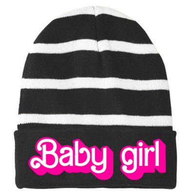 Ben Starr Wearing Baby Striped Beanie with Solid Band