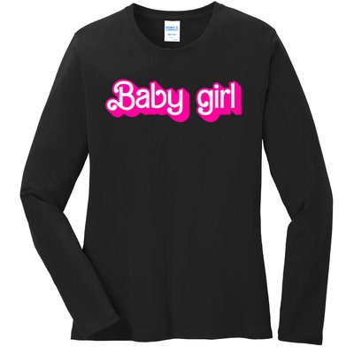 Ben Starr Wearing Baby Ladies Long Sleeve Shirt