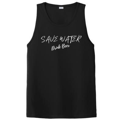 Beer Save Water Party Design Meaningful Gift PosiCharge Competitor Tank