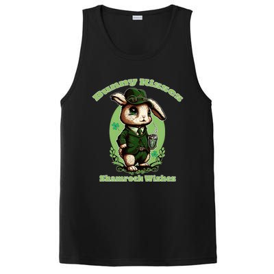 Bunny Shamrock Wishes Gift St Patricks Day Bunny Easter Gift PosiCharge Competitor Tank