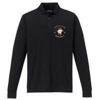 Bootscooting Spooky Western Cow Ghost Halloween Season Performance Long Sleeve Polo