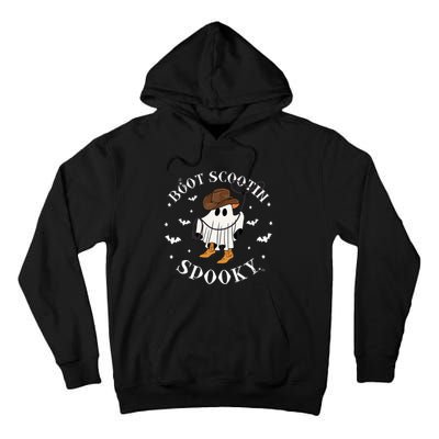 Bootscooting Spooky Western Cow Ghost Halloween Season Tall Hoodie