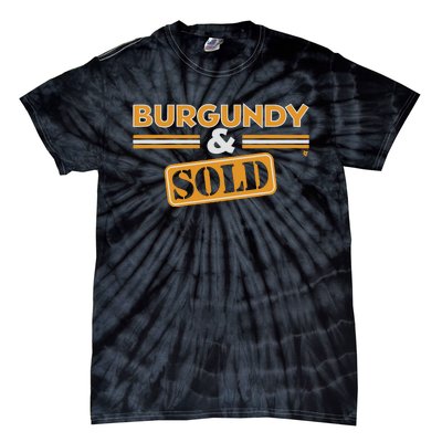 Burgundy Sold Washington Dc Tie-Dye T-Shirt