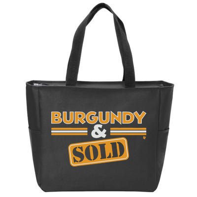 Burgundy Sold Washington Dc Zip Tote Bag