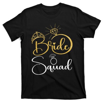 Bride Squad Wedding Bridal Shower Matching Family Team T-Shirt