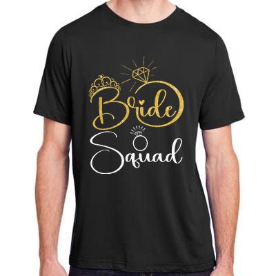 Bride Squad Wedding Bridal Shower Matching Family Team Adult ChromaSoft Performance T-Shirt