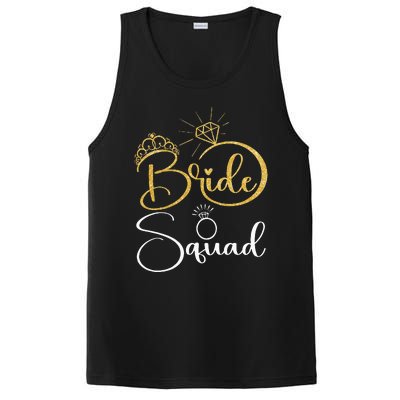 Bride Squad Wedding Bridal Shower Matching Family Team PosiCharge Competitor Tank