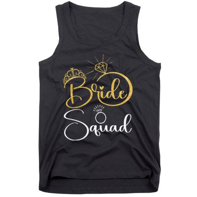 Bride Squad Wedding Bridal Shower Matching Family Team Tank Top