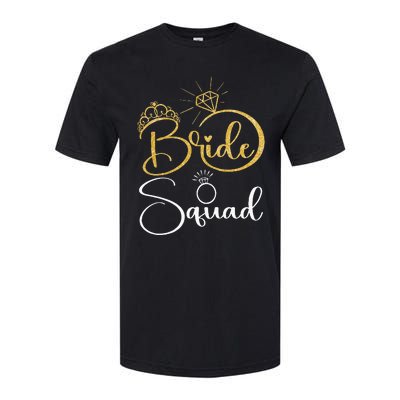 Bride Squad Wedding Bridal Shower Matching Family Team Softstyle CVC T-Shirt