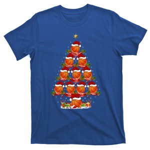 Basketball Sports Xmas Lighting Basketball Christmas Tree Meaningful Gift T-Shirt