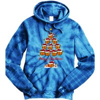 Basketball Sports Xmas Lighting Basketball Christmas Tree Gift Tie Dye Hoodie