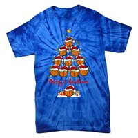 Basketball Sports Xmas Lighting Basketball Christmas Tree Gift Tie-Dye T-Shirt