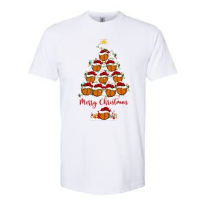 Basketball Sports Xmas Lighting Basketball Christmas Tree Gift Softstyle CVC T-Shirt