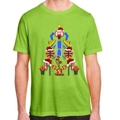 Basketball Sports Xmas Lighting Tree Basketball Christmas Cool Gift Adult ChromaSoft Performance T-Shirt