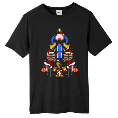 Basketball Sports Xmas Lighting Tree Basketball Christmas Cool Gift Tall Fusion ChromaSoft Performance T-Shirt