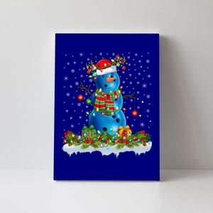 Bowling Snow Xmas Lighting Santa Bowling Ball Christmas Gift Canvas