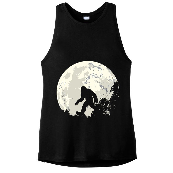 Bigfoot Sasquatch Yeti Gift Ladies PosiCharge Tri-Blend Wicking Tank