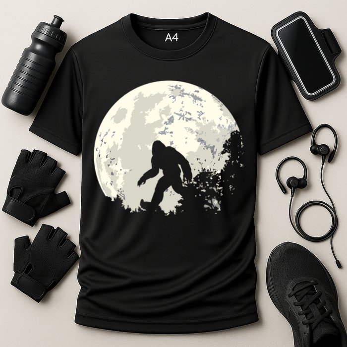 Bigfoot Sasquatch Yeti Gift Cooling Performance Crew T-Shirt