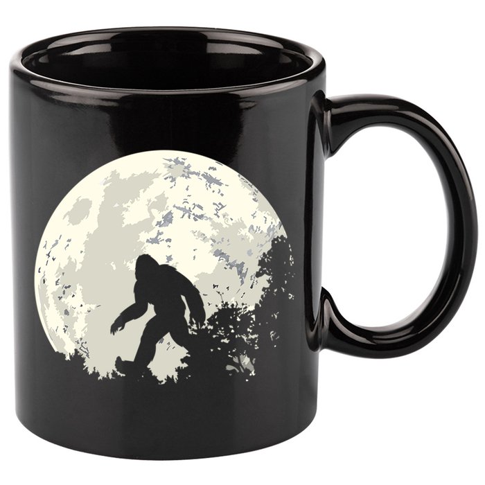 Bigfoot Sasquatch Yeti Gift 11oz C Handle Ceramic Mug
