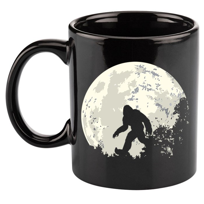 Bigfoot Sasquatch Yeti Gift 11oz C Handle Ceramic Mug