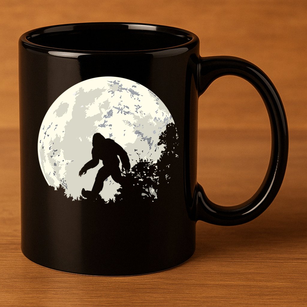 Bigfoot Sasquatch Yeti Gift 11oz C Handle Ceramic Mug