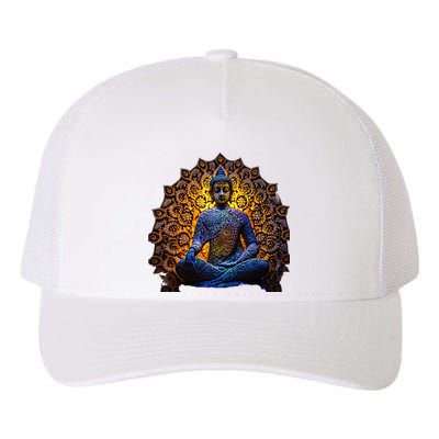 Buddha Statue Yoga Buddhist Zen Buddhism Meditation Yupoong Adult 5-Panel Trucker Hat