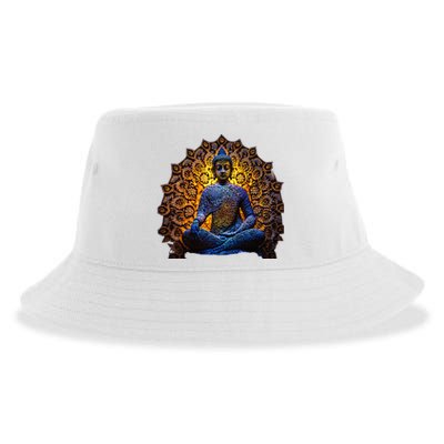 Buddha Statue Yoga Buddhist Zen Buddhism Meditation Sustainable Bucket Hat