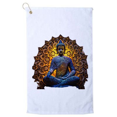 Buddha Statue Yoga Buddhist Zen Buddhism Meditation Golf Towel