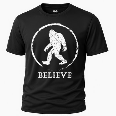 Bigfoot Sasquatch Yeti Believe Cooling Performance Crew T-Shirt