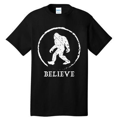 Bigfoot Sasquatch Yeti Believe Tall T-Shirt