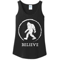 Bigfoot Sasquatch Yeti Believe Ladies Essential Tank